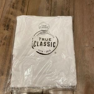Mens True Classic White T Shirt XL